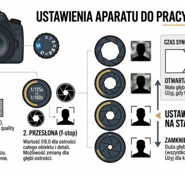 Pierwsza sesja w studio? Oto Twój niezbędnik ustawień aparatu.